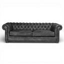 Alfie Handmade Vintage Leather Chesterfield Sofa – British Made