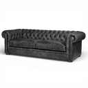 Alfie Handmade Vintage Leather Chesterfield Sofa – British Made