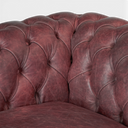 Alfie Handmade Chesterfield Armchair in Distressed Vintage Leather – British Made