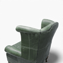 Queen Anne Handmade Leather Wingback Armchair | British Made