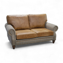 Handmade Hugh Harris Tweed & Leather Sofa | British Made