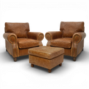 Handmade Hepburn Vintage Leather Armchair | British Made