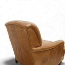 Howard Armchair – Distressed Vintage Leather, Handmade in Britain