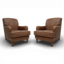 Howard Armchair – Distressed Vintage Leather, Handmade in Britain