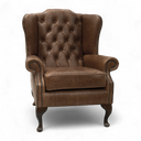 Berkley Wingback Armchair – Handcrafted Chesterfield High-Back Chair Made in Britain