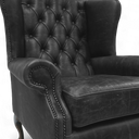 Berkley Vintage Leather Chesterfield Wingback Armchair | Handmade in Britain