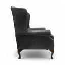 Berkley Vintage Leather Chesterfield Wingback Armchair | Handmade in Britain