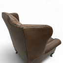 Berkley Vintage Leather Chesterfield Wingback Armchair | Handmade in Britain