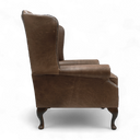 Berkley Vintage Leather Chesterfield Wingback Armchair | Handmade in Britain
