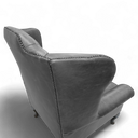 Berkley Vintage Leather Chesterfield Wingback Armchair | Handmade in Britain