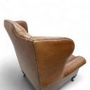 Berkley Vintage Leather Chesterfield Wingback Armchair | Handmade in Britain