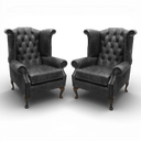 Queen Anne Handmade Leather Wingback Armchair | British Made