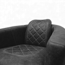 Jet Handmade Mid-Century Leather Armchair | British Made
