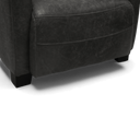 Jet Handmade Mid-Century Leather Armchair | British Made