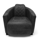 Jet Handmade Mid-Century Leather Armchair | British Made