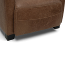 Jet Handmade Mid-Century Leather Armchair | British Made