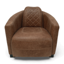 Jet Handmade Mid-Century Leather Armchair | British Made
