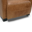 Jet Handmade Mid-Century Leather Armchair | British Made