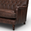 Handmade Howie Button Back Sofa | British-Made Vintage Leather Sofa