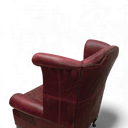 Queen Anne Handmade Leather Wingback Armchair | British Made