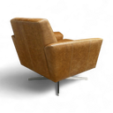 Space Handmade Swivel Leather Armchair | British Made