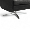 Space Handmade Swivel Leather Armchair | British Made
