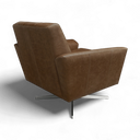 Space Handmade Swivel Leather Armchair | British Made