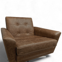 Space Handmade Swivel Leather Armchair | British Made