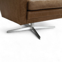 Space Handmade Swivel Leather Armchair | British Made