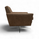 Space Handmade Swivel Leather Armchair | British Made