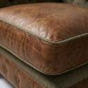 Handmade Harris Tweed & Vintage Leather Chesterfield Sofa – The Hunter