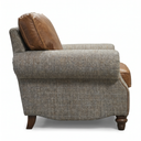 Handmade Hugh Harris Tweed & Leather Armchair | British Made