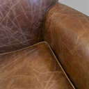 Vintage Halo Cigar Chair in Brown Leather