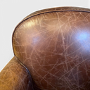Vintage Halo Cigar Chair in Brown Leather