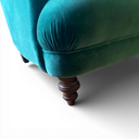 Tetrad Teal Velvet Button Back Armchair
