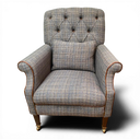 Tetrad Bowmore Harris Tweed Armchair – Vintage Style British Armchair