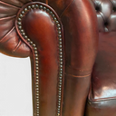 Original Old Boot Judge Chesterfield Sofa – Vintage Dark Tan Leather Sofa