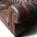 Original Old Boot Judge Chesterfield Sofa – Vintage Dark Tan Leather Sofa