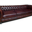 Original Old Boot Judge Chesterfield Sofa – Vintage Dark Tan Leather Sofa