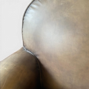 Vintage Halo Cigar Chair – Antiqued Olive Green Leather Armchair
