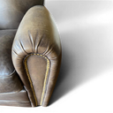 Vintage Halo Cigar Chair – Antiqued Olive Green Leather Armchair