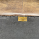 Vintage Halo Cigar Chair – Antiqued Olive Green Leather Armchair