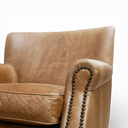 Wilder Handmade Distressed Vintage Leather Club Armchair – British Made