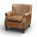 Wilder Handmade Distressed Vintage Leather Club Armchair – British Made