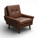 Apollo Handmade Mid-Century Leather Armchair – British Made