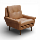 Apollo Handmade Mid-Century Leather Armchair – British Made