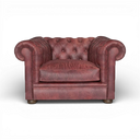 Alfie Handmade Chesterfield Armchair in Distressed Vintage Leather – British Made