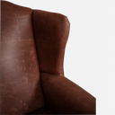 Denbigh British Wingback Armchair in Distressed Vintage Leather