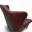 Berkley Vintage Leather Chesterfield Wingback Armchair | Handmade in Britain